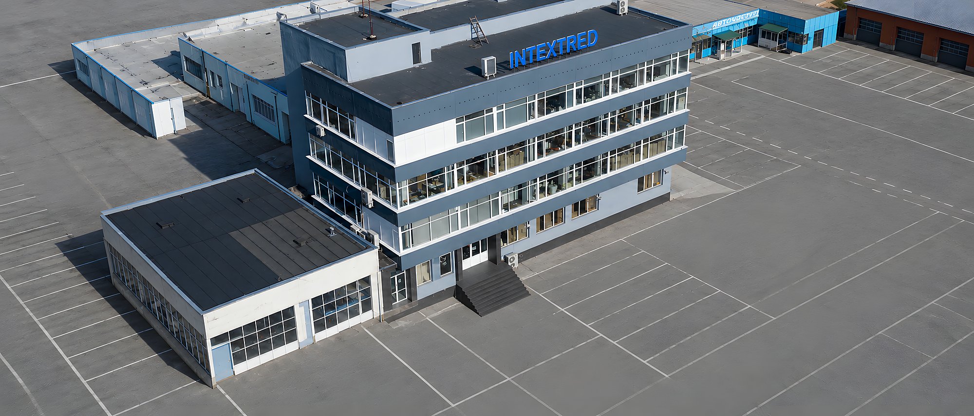Базата на INTEXTRED в Пазарджик от въздуха
